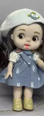 Кукла-модель Модная девочка 28 см серый